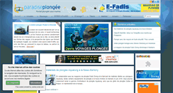 Desktop Screenshot of paradise-plongee.com
