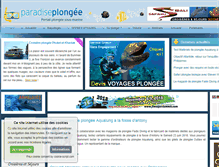 Tablet Screenshot of paradise-plongee.com